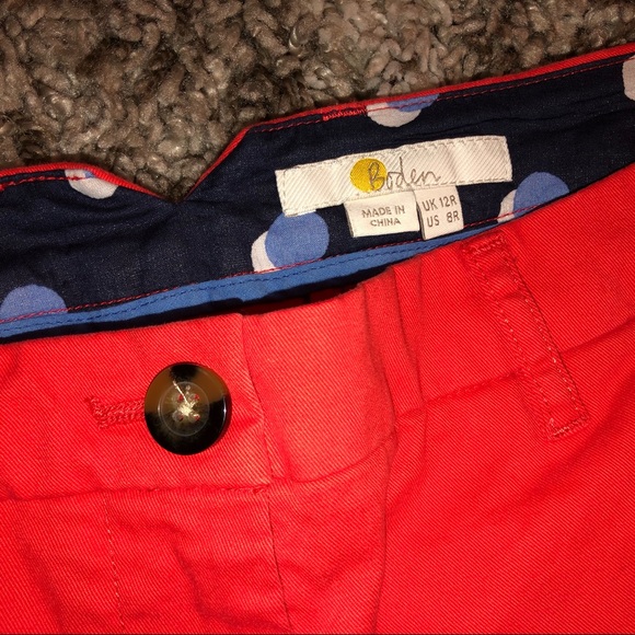 Boden Red Rachel Chino Pants | Size US 8R - Picture 4 of 8